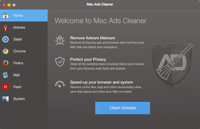 mac cleaner pop up